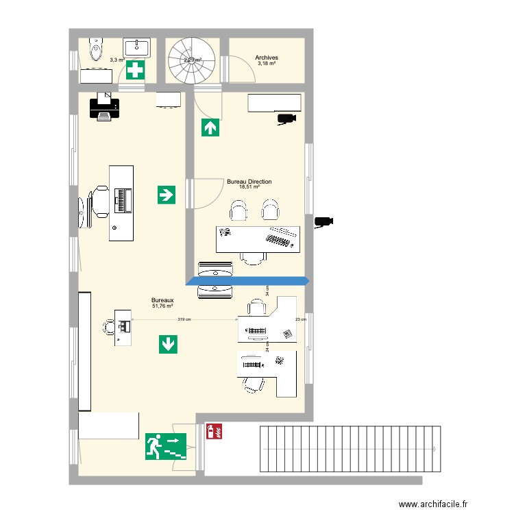 PLAN BUREAUX JLC. Plan de 0 pièce et 0 m2