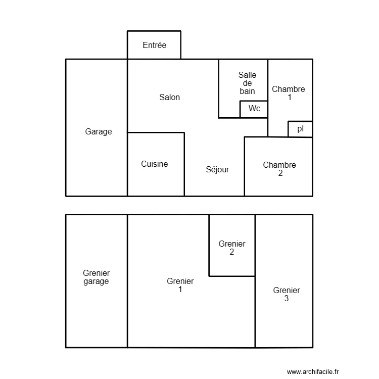 PONT LABBE AUTRET INDIVISION. Plan de 