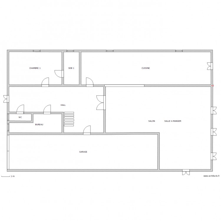 GAUDIOT RDC. Plan de 0 pièce et 0 m2