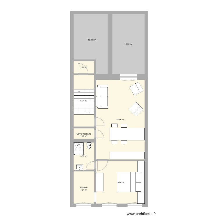 Tabellion 2e étage version 1. Plan de 0 pièce et 0 m2