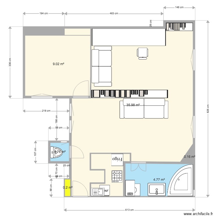 Appartement Parmentier v2. Plan de 0 pièce et 0 m2