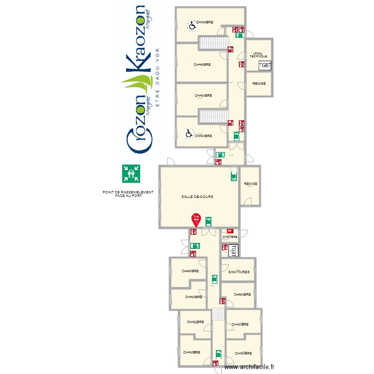 chalet RDC ENTREE. Plan de 0 pièce et 0 m2