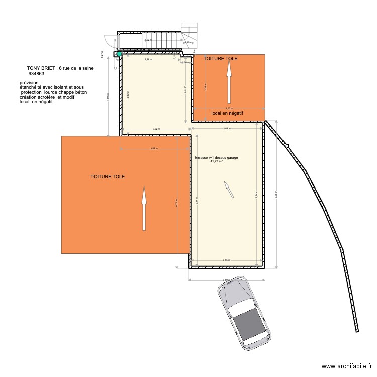 briet villa r+1. Plan de 0 pièce et 0 m2