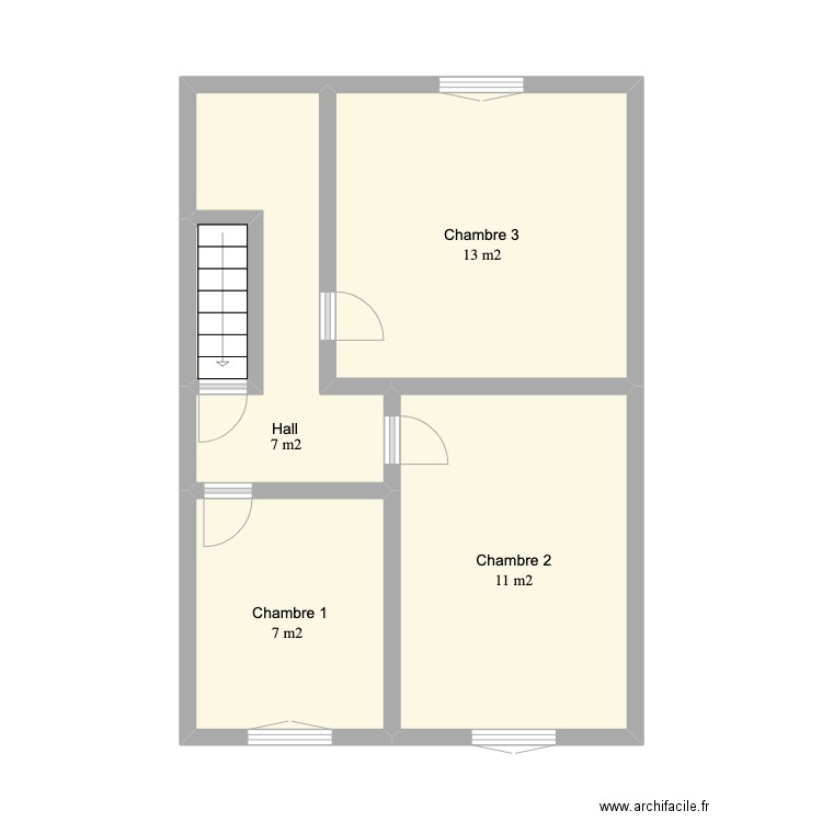 1er étage Perbais. Plan de 0 pièce et 0 m2