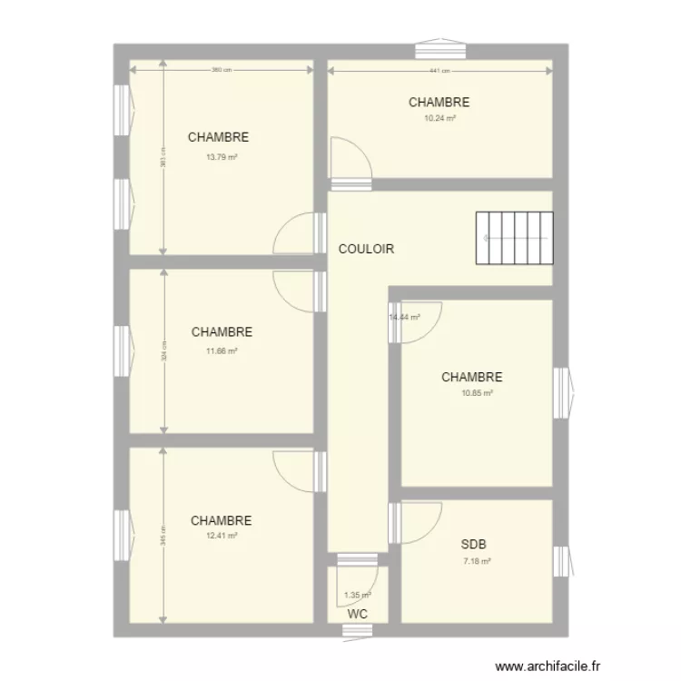 BUTIN ETAGE. Plan de 