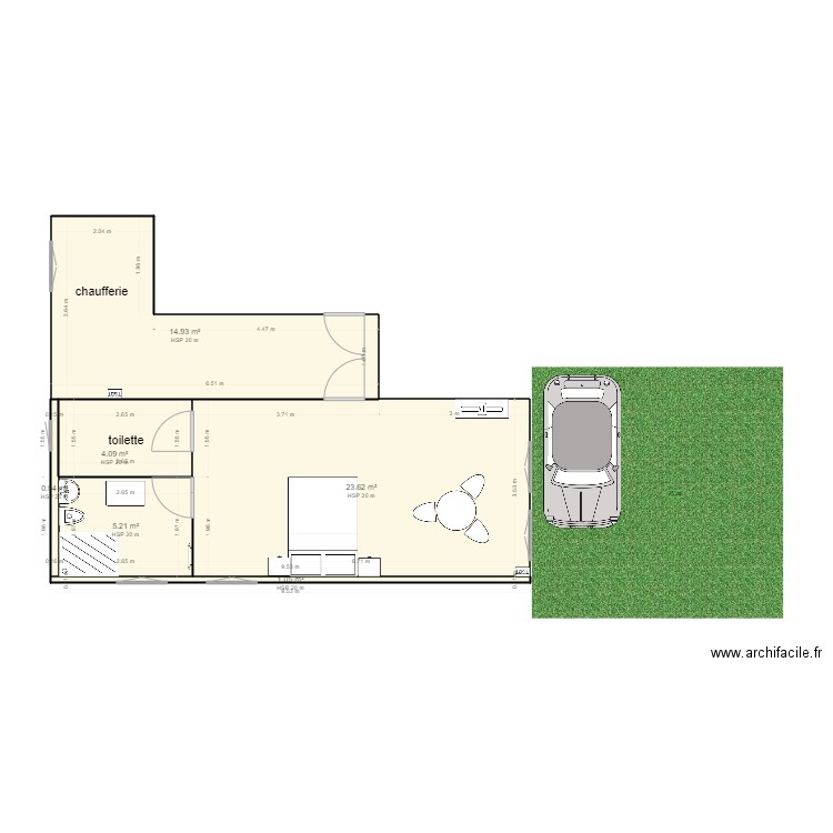 soussol  2. Plan de 0 pièce et 0 m2