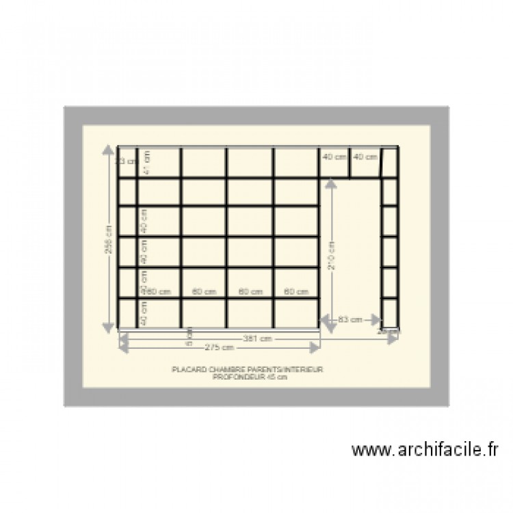 PLACARD s chambre parents intérieur v2. Plan de 0 pièce et 0 m2