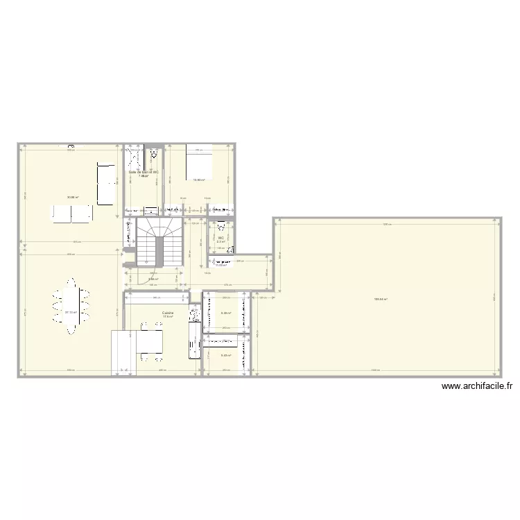 Plan maison 400K. Plan de 