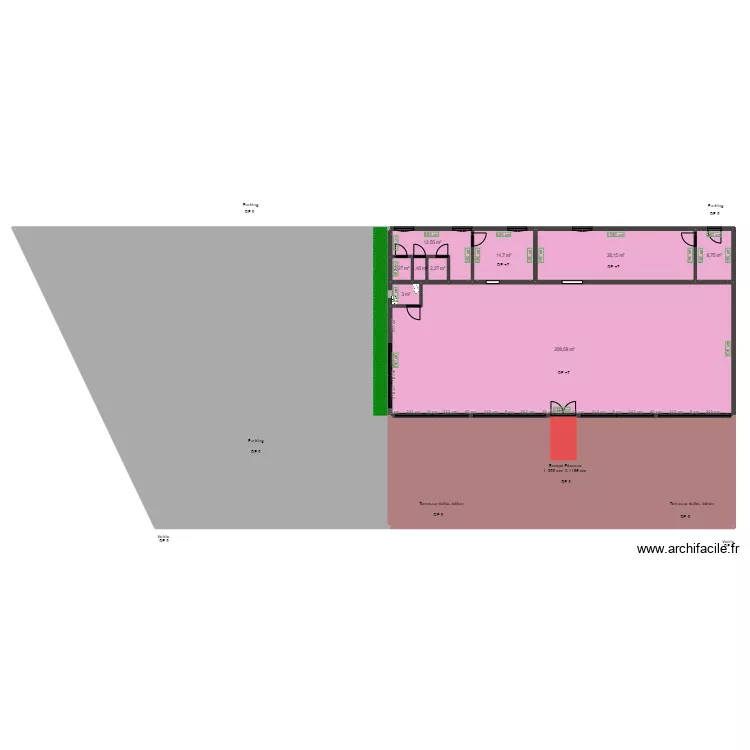 BOUTIQUE LA FABRIQUE MAISON LUÇON AVANT TRAVAUX. Plan de BOUTIQUE LA FABRIQUE MAISON LUÇON AVANT TRAVAUX. Plan de