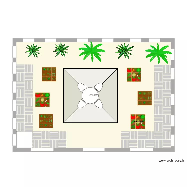 Patio. Plan de 
