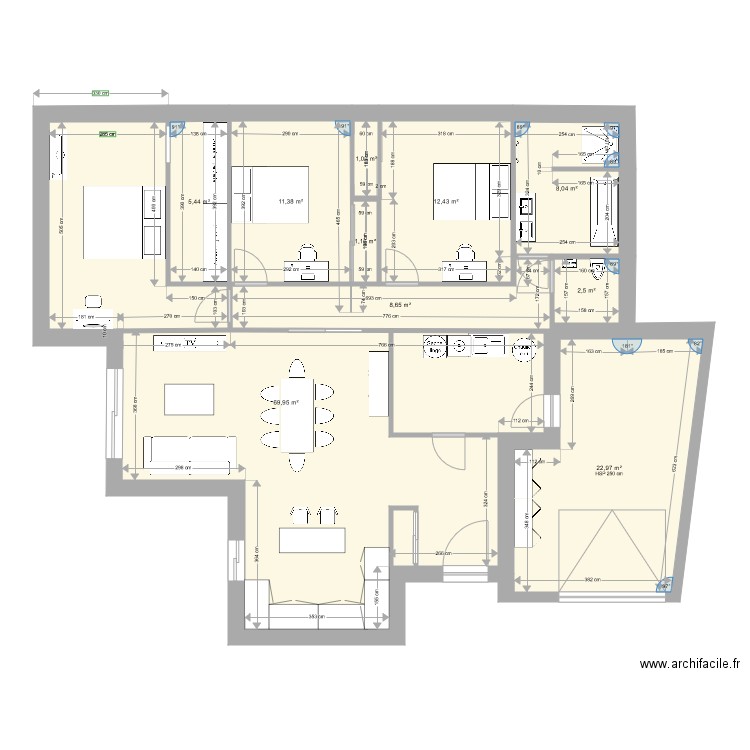 plan la motte modif . Plan de 0 pièce et 0 m2