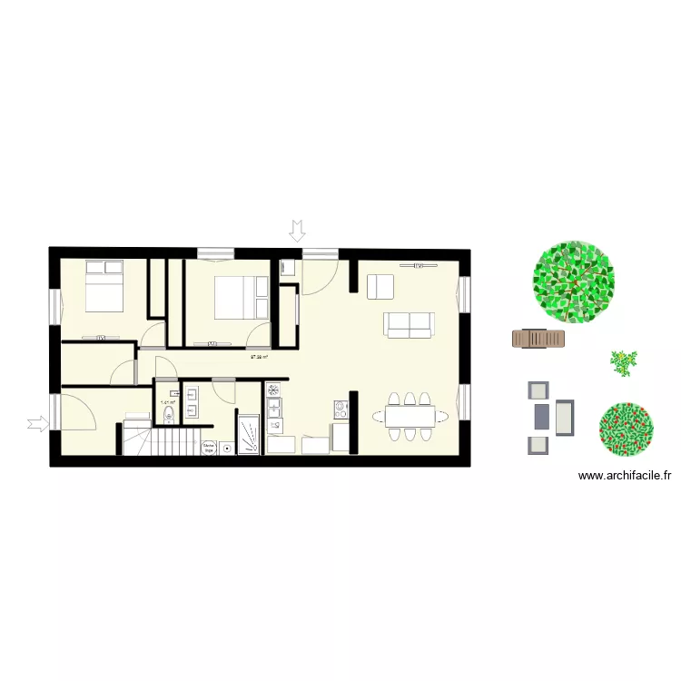 dernier plan  cotations. Plan de 