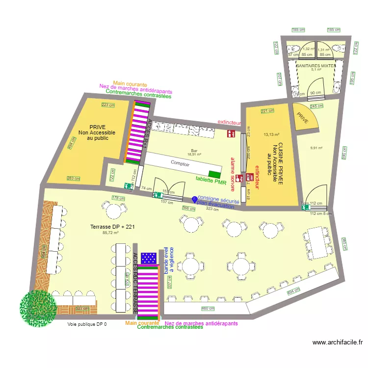 LES REMPARTS RDV APRES TRAVAUX. Plan de 