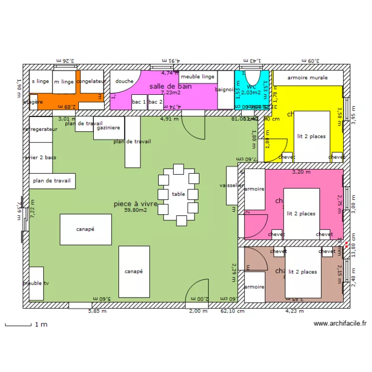 maison bois 1. Plan de 