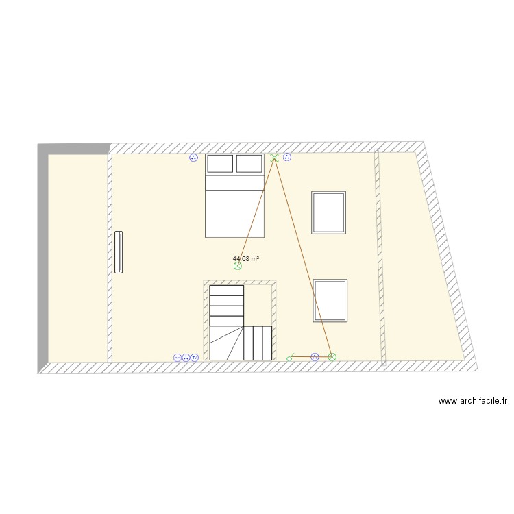 3éme chambre. Plan de 0 pièce et 0 m2