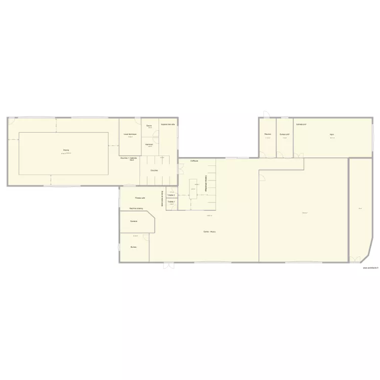 Euro piscine. Plan de 