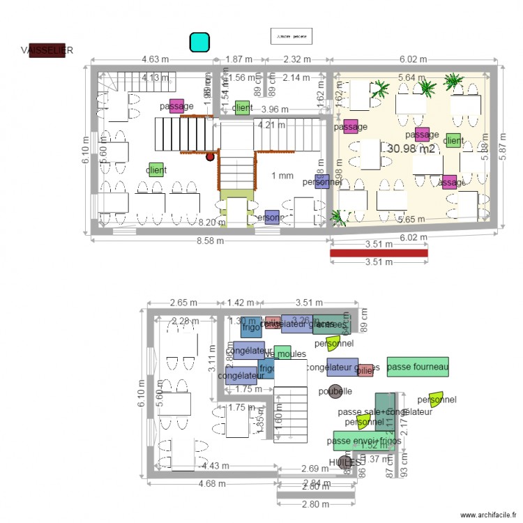 plan brut brunch interieur 5. Plan de 0 pièce et 0 m2