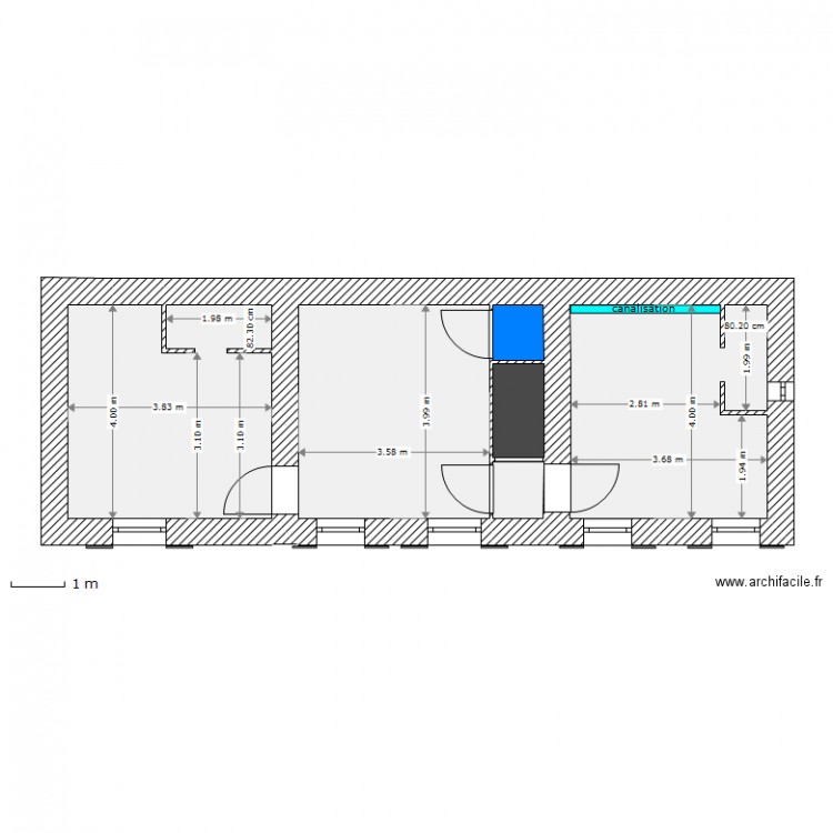 Gabillons Cote Etage. Plan de 0 pièce et 0 m2