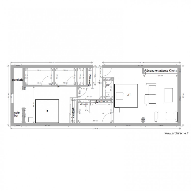 4020 2 CH. Plan de 0 pièce et 0 m2