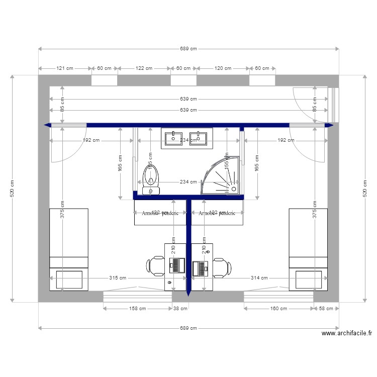 PIECE 2 CH 3 CH 4. Plan de 0 pièce et 0 m2