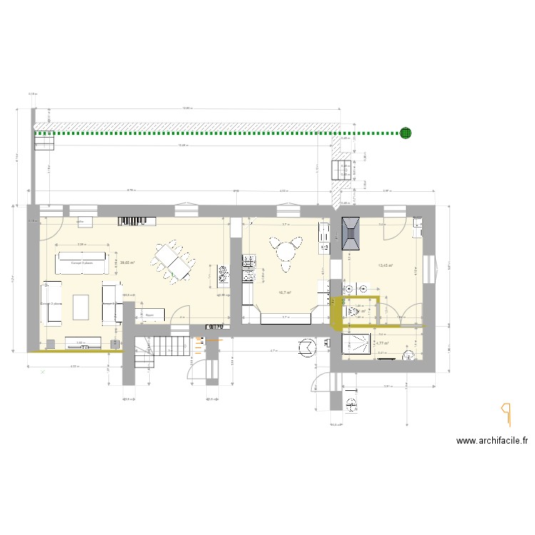 RdC. Plan de 0 pièce et 0 m2