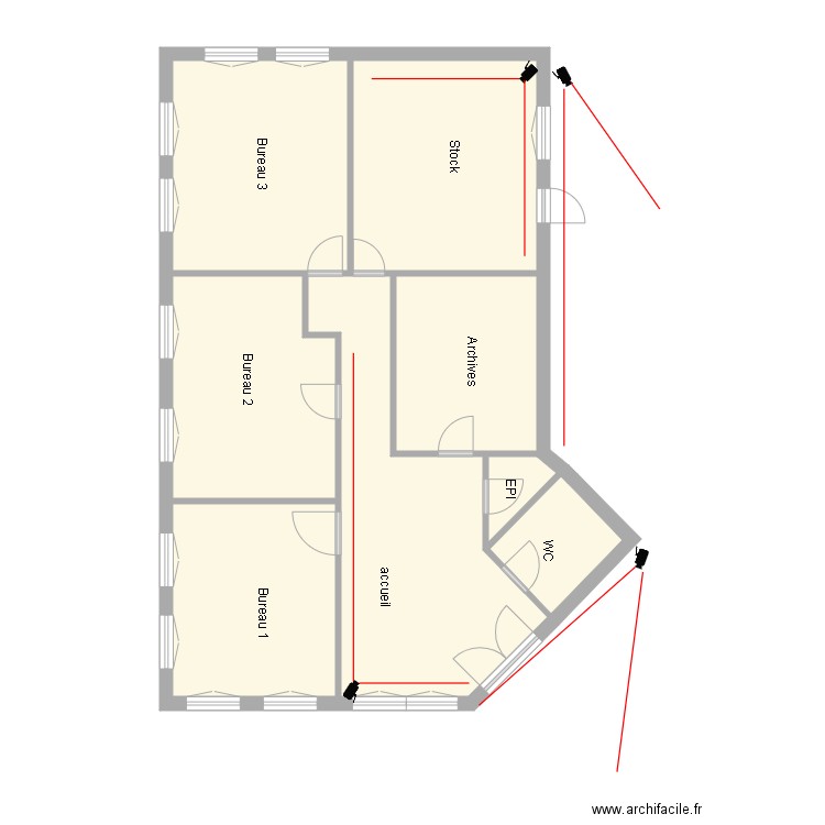 Bureaux FORIEN SARL. Plan de 0 pièce et 0 m2