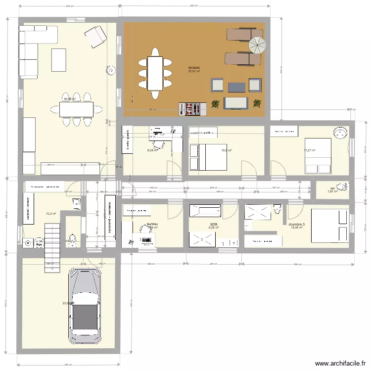 maison 3. Plan de 