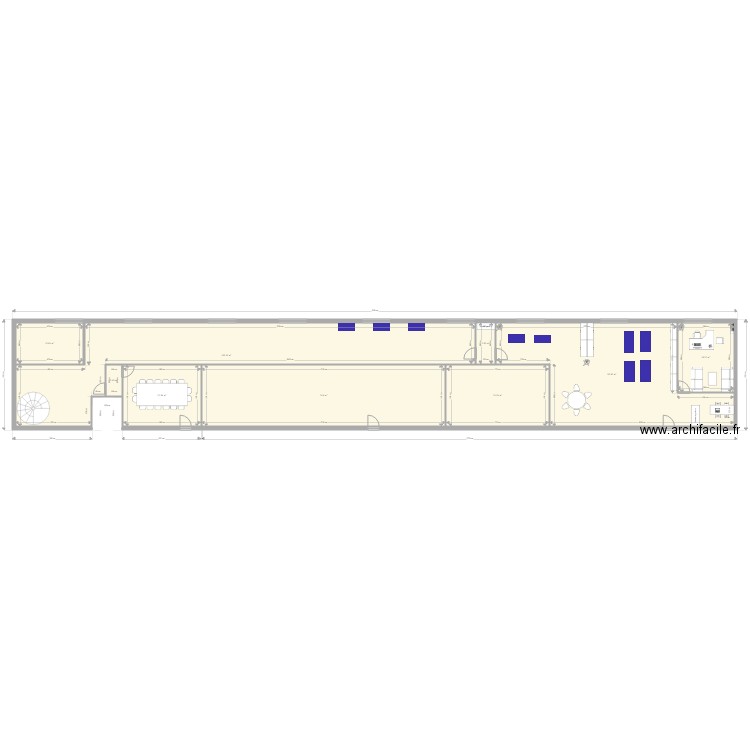 BUREAUX H19. Plan de 0 pièce et 0 m2