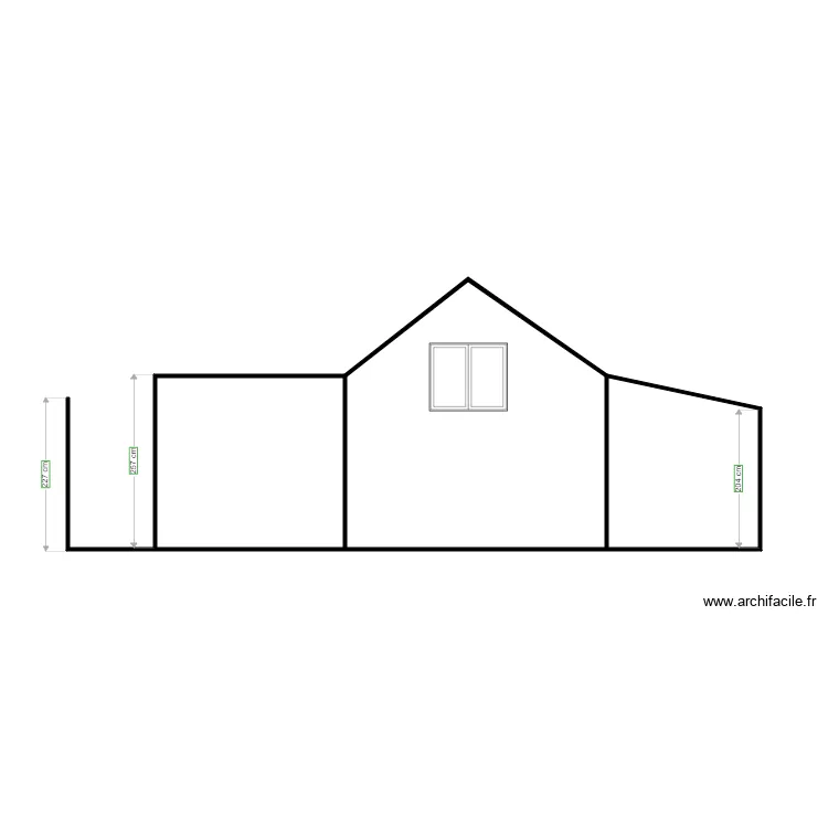 PLAN DE COUPE AVANT TRAVAUX. Plan de 