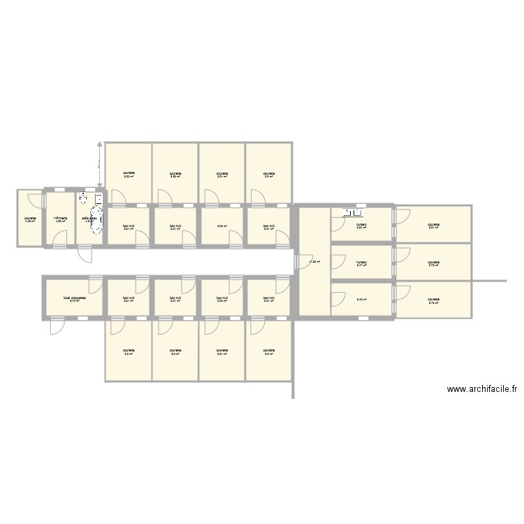 chenil 10boxes. Plan de 0 pièce et 0 m2