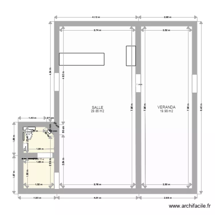 LA BIGOUDENE ECHELLE. Plan de 