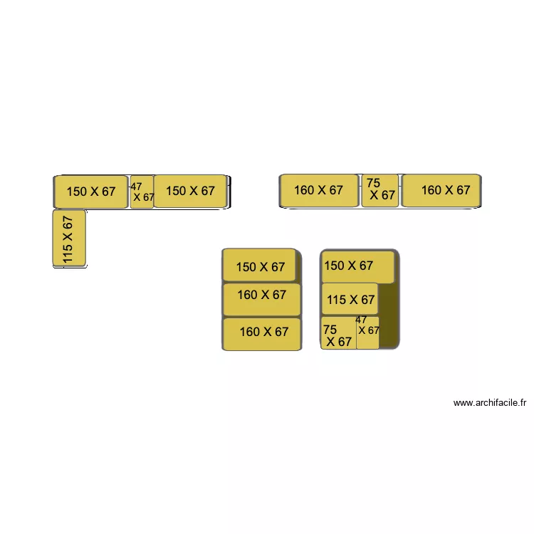 Banquettes ext. Plan de Banquettes ext. Plan de
