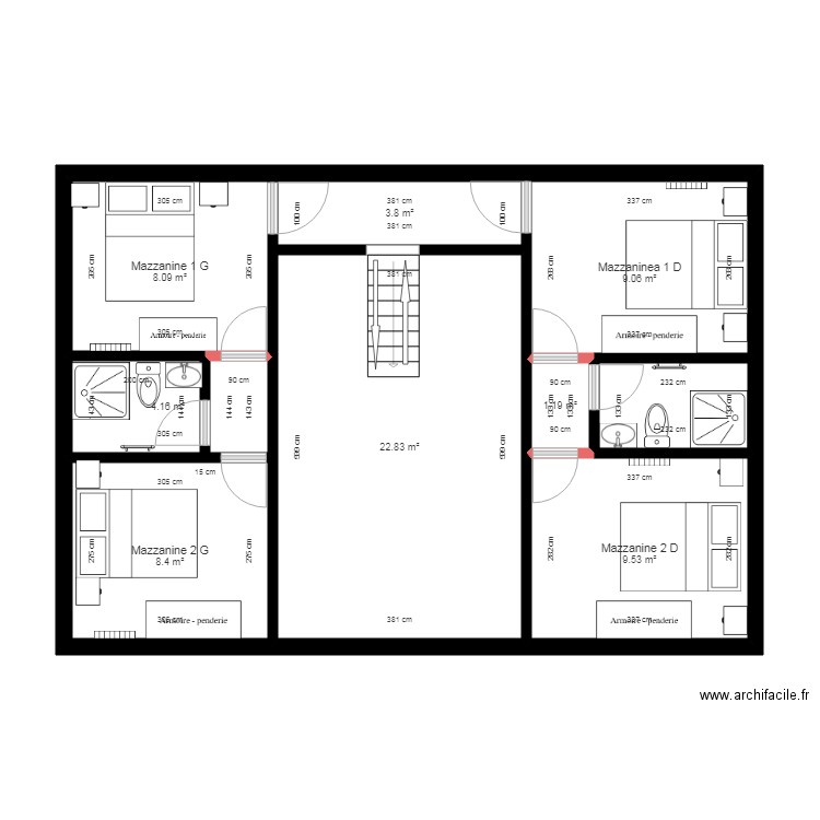 Mazzanine  RAMI. Plan de 0 pièce et 0 m2