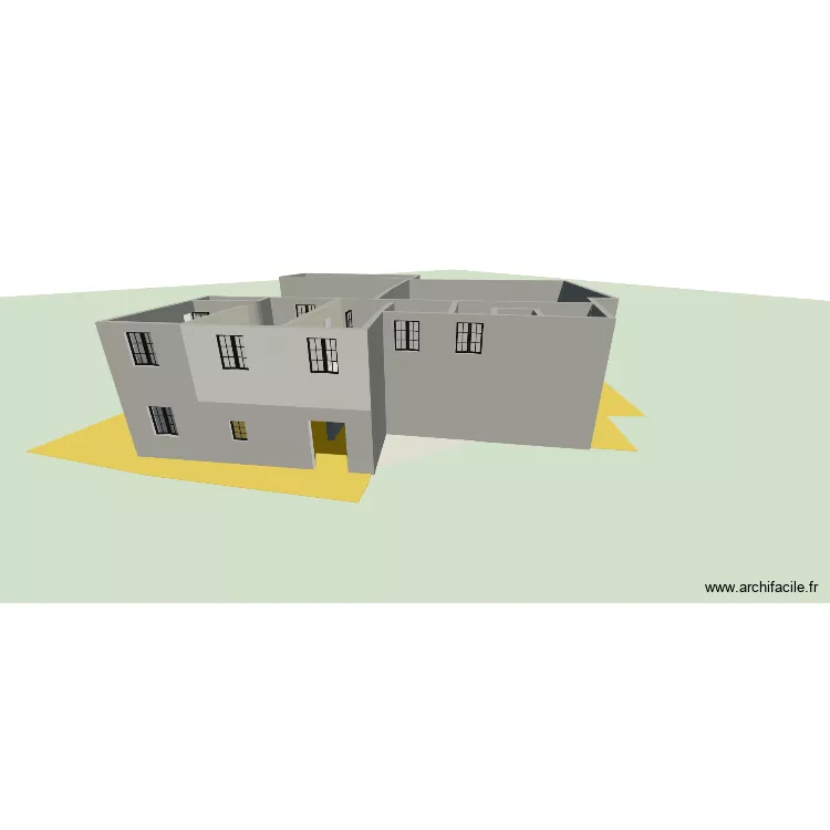 maison2. Plan de 6 Pièces et 407 m²