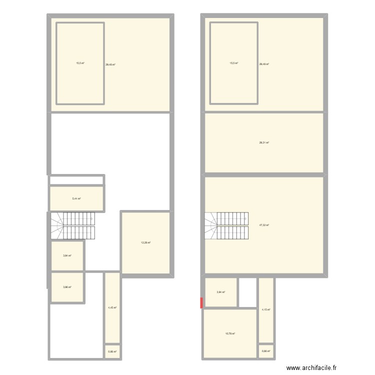 LKSFJSLKDFJSLDKFJ. Plan de 16 pièces et 250 m2