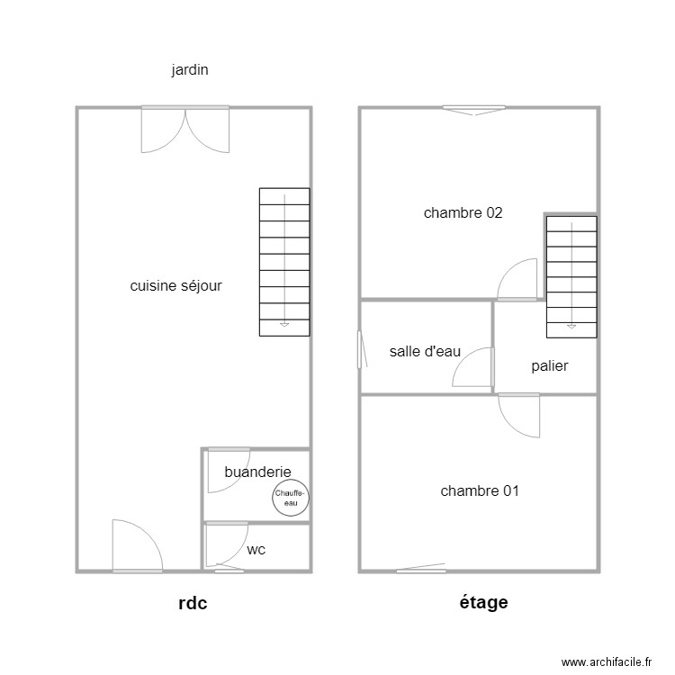 meunier. Plan de 0 pièce et 0 m2