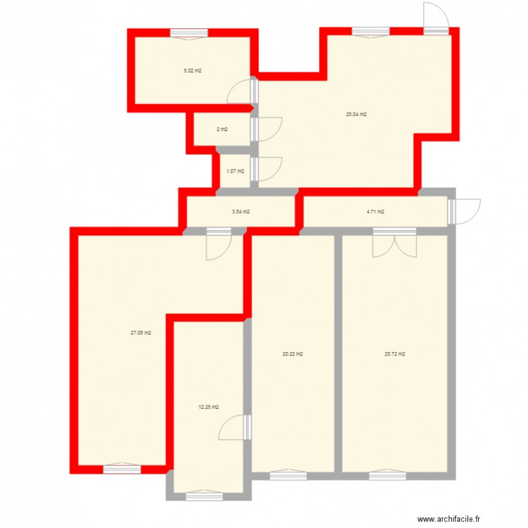 Appartement SEB pour diviser en 2 appart AMENAGEMENT. Plan de 0 pièce et 0 m2