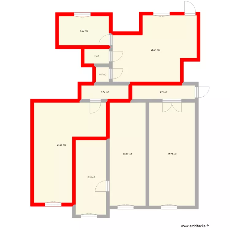 Appartement SEB pour diviser en 2 appart AMENAGEMENT. Plan de Appartement SEB pour diviser en 2 appart AMENAGEMENT. Plan de