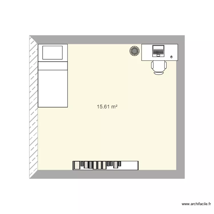 chambre Isaac. Plan de 