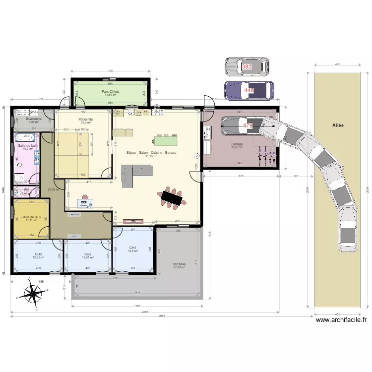 maison 5. Plan de 