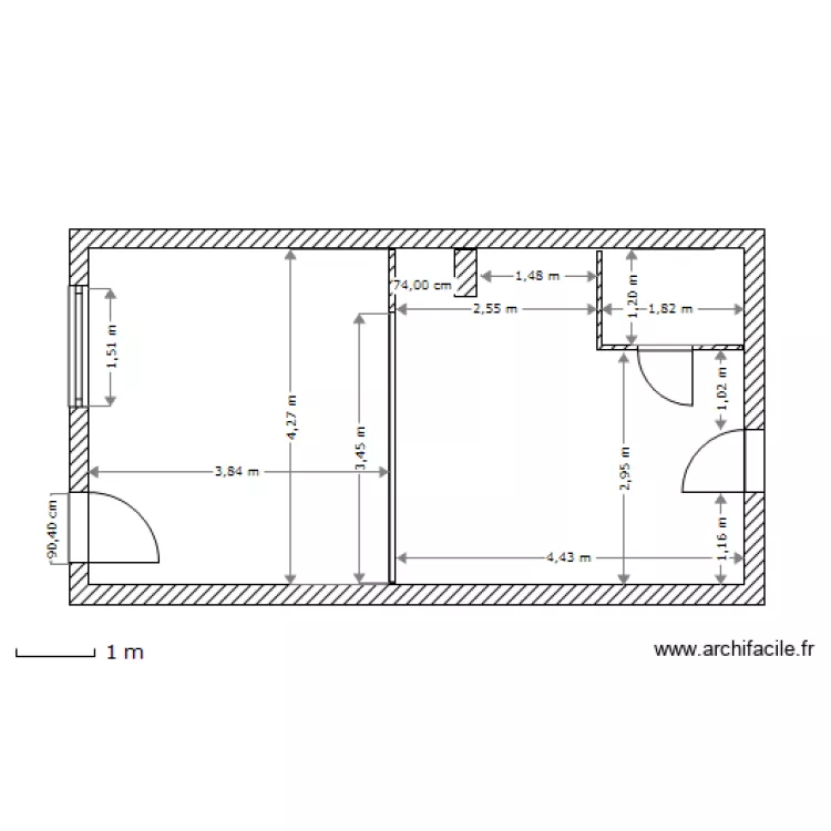 Magasin 157 Rt de Vouvray Bellegarde/Valserine. Plan de 