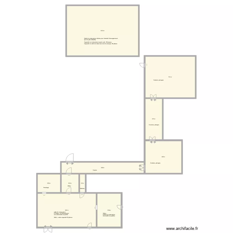 Restaurant. Plan de Restaurant. Plan de
