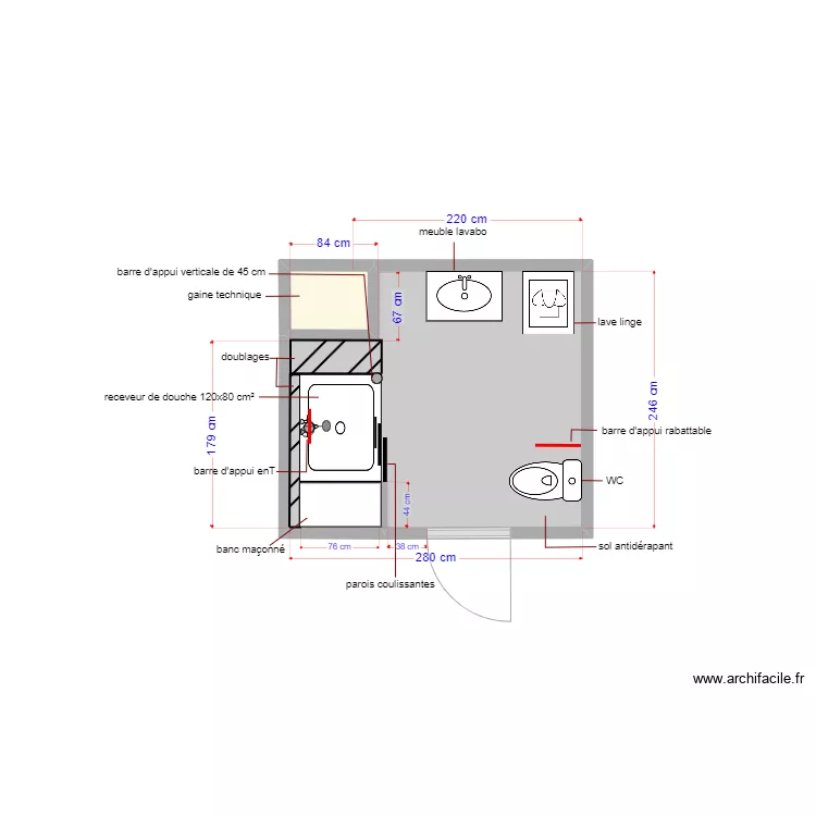 plan projet&eacute; dossier 5405. Plan de 