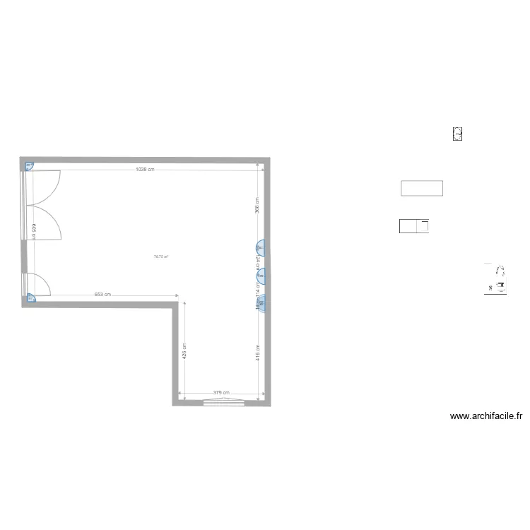 bureau begles LIBRE. Plan de 