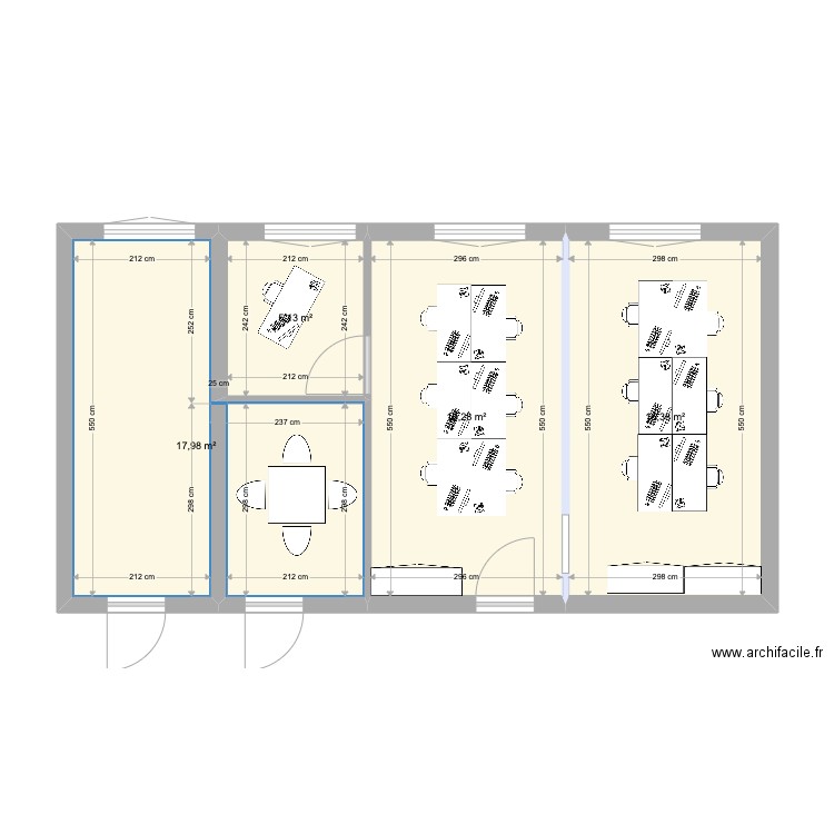 Bureau RH. Plan de 0 pièce et 0 m2