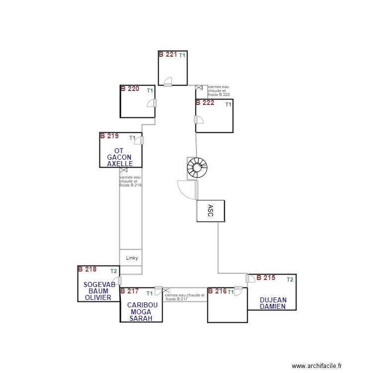 Arolles B 2ème étage. Plan de 0 pièce et 0 m2