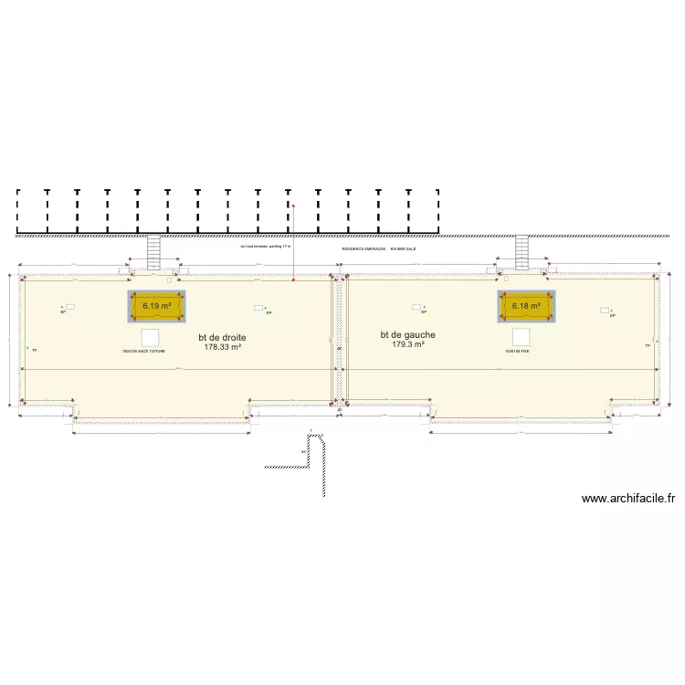 EMERAUDE  RIVIERE SALE. Plan de 