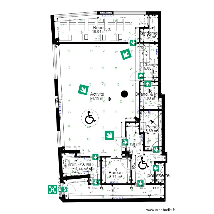 93 Aubervilliers Motte 1 URBA PROJET V ArL 250622 JR. Plan de 11 pièces et 135 m2