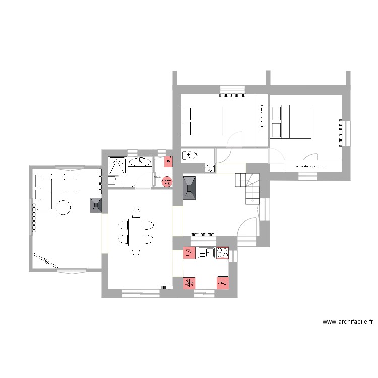 Maison RdC 4. Plan de 0 pièce et 0 m2