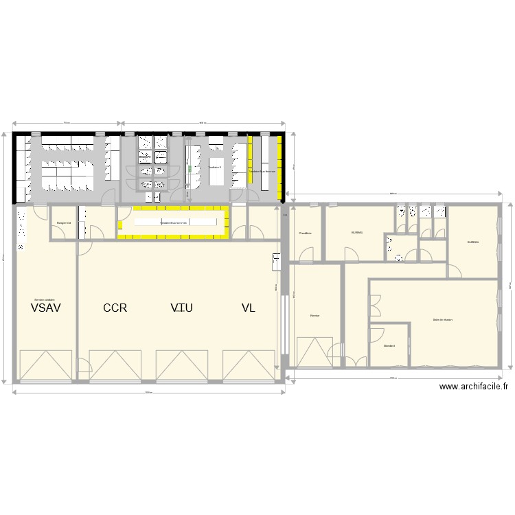 Plan vestiaires 2. Plan de 0 pièce et 0 m2